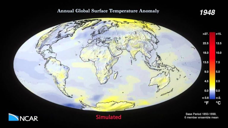 Anomalia da temperatura da superfície da Terra – 1850-2100 – projeções